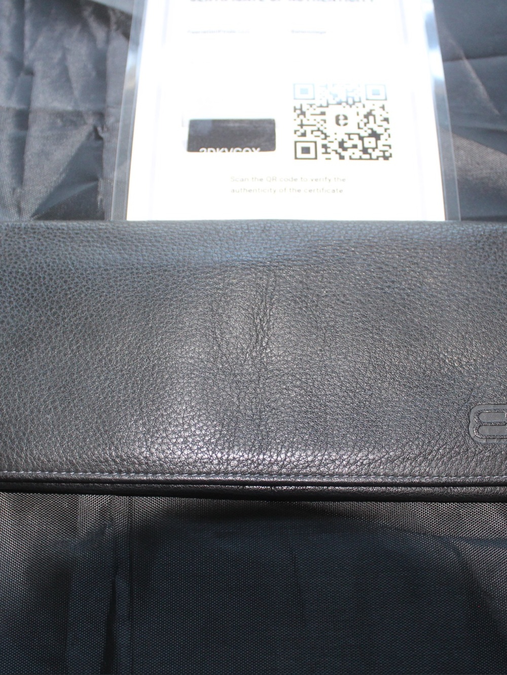Unisex Balenciaga black leather  w/ Certificate of Authenticity (COA)